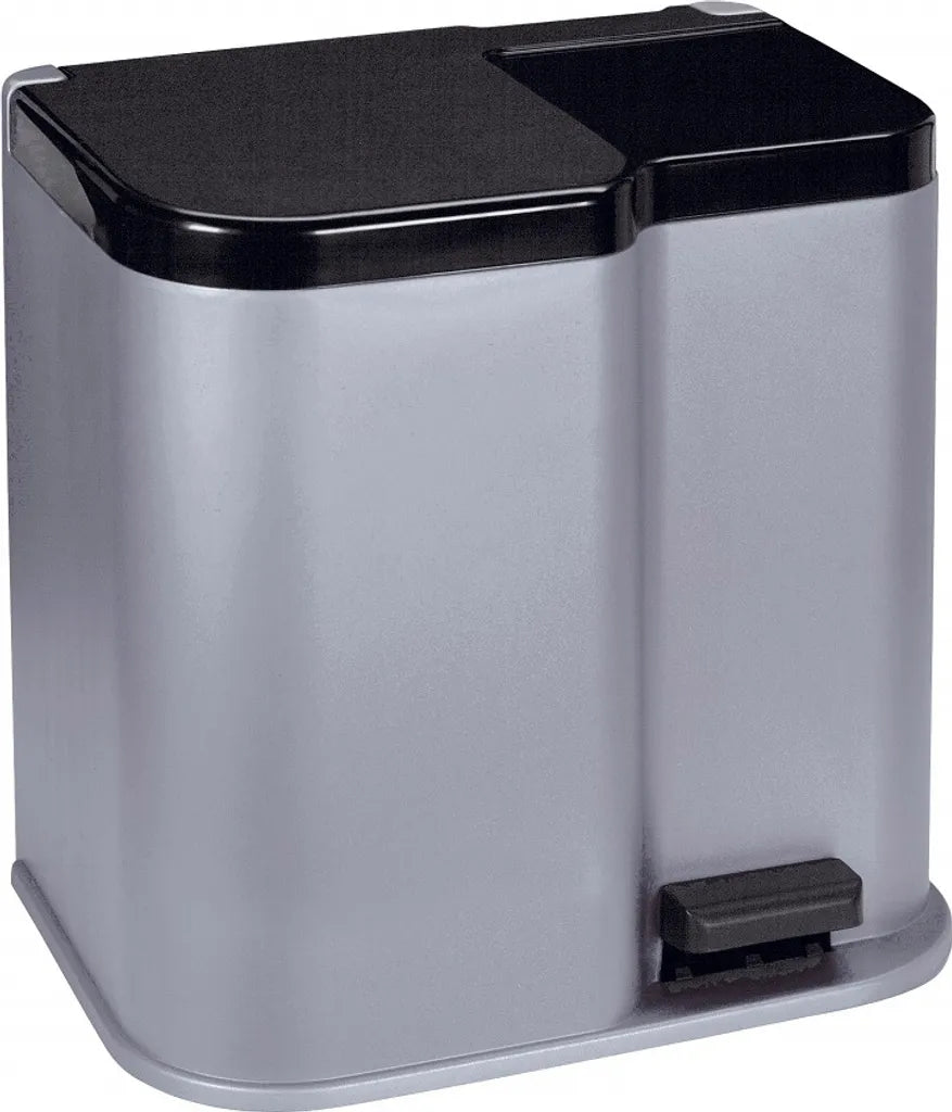  Curver Duo Tretmülleimer Deco 15L Mit 6L Inneneimern Hellgrau