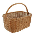  Einkaufskorb 'Eckig', Groß Füllkorb Flechtkorb Natur Bügel Einkauf Flaschen