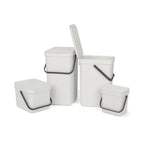  Brabantia Sort & Go Abfallbehäl. Light Grey 25 L