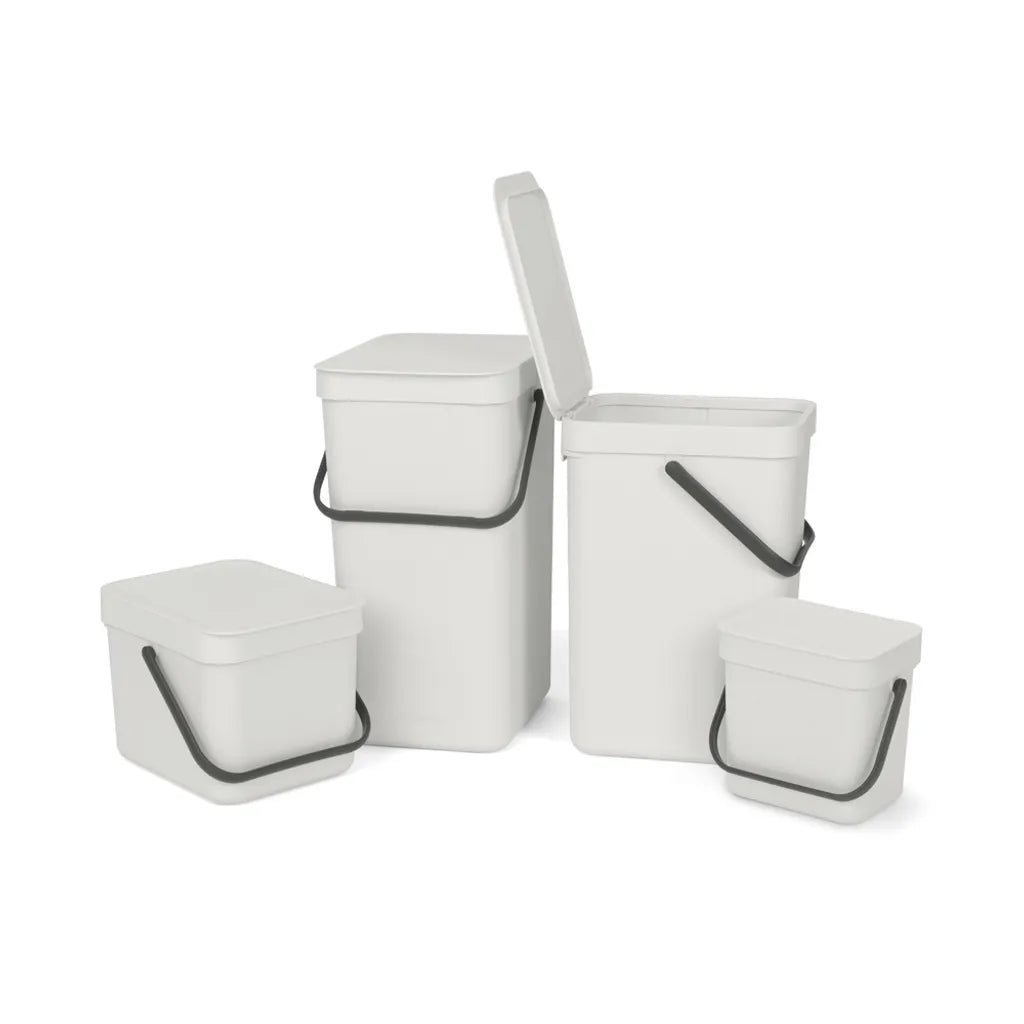  Brabantia Sort & Go Abfallbehäl. Light Grey 25 L