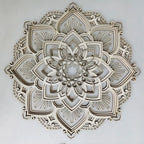  LED Nachtlicht, Lotus Blume Mandala YOGA LED Licht Hängende Wand Skulptur Lampe Wandleuchte Dekorative