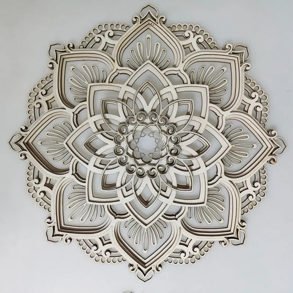  LED Nachtlicht, Lotus Blume Mandala YOGA LED Licht Hängende Wand Skulptur Lampe Wandleuchte Dekorative