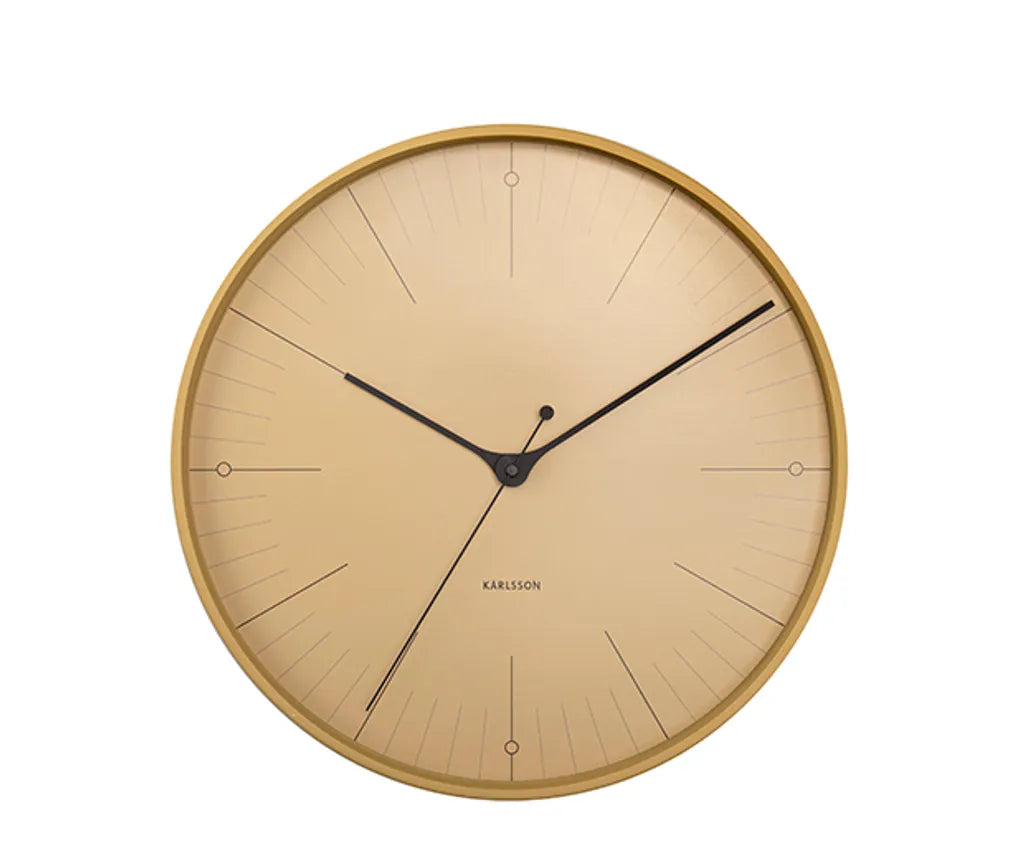  Wanduhr Index - Mustard Yellow By KARLSSON