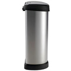  CURVER_DECOBIN Abfalleimer 40L Mit Drücker Silber Metallic_240641