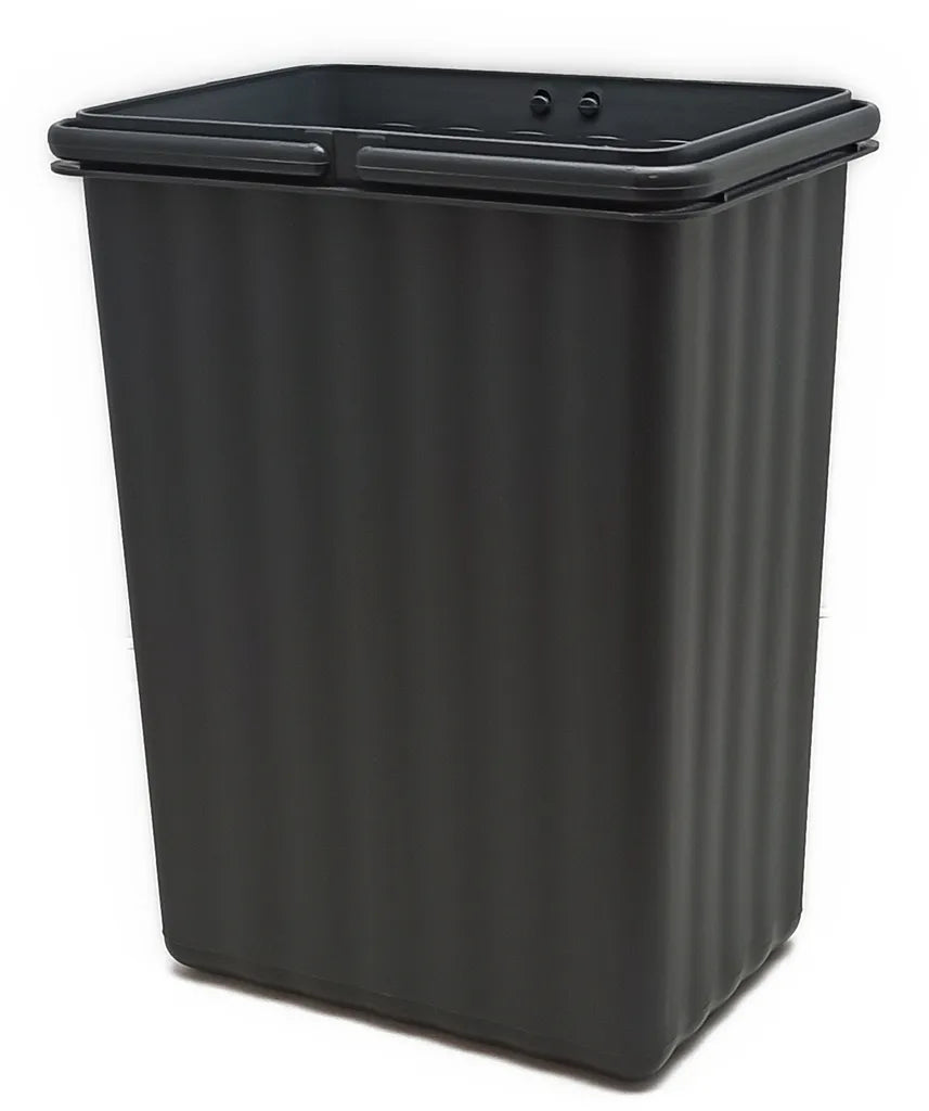  Ersatzeimer Für Wesco Pullboy Flex - 8 Liter Rechteckig, Wellenschliff, Doppelhenkel, Anthrazit