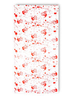  Halloween Deko Folie Mit Blutflecken Und Blutigen Händeabdrücken | Halloween Tischdecke / Wanddeko | 270x130cm