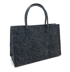  Heimtexland ® Allzweck Filztasche Shopper Tragetasche Filz Einkaufstasche Einkaufskorb Kaminholz Korb Aufbewahrung XL Tasche Typ717 Anthrazit