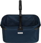  Anndora Einkaufskorb - Henkelkorb Blau Hahnentritt48 Cm Breit - Hahnentritt