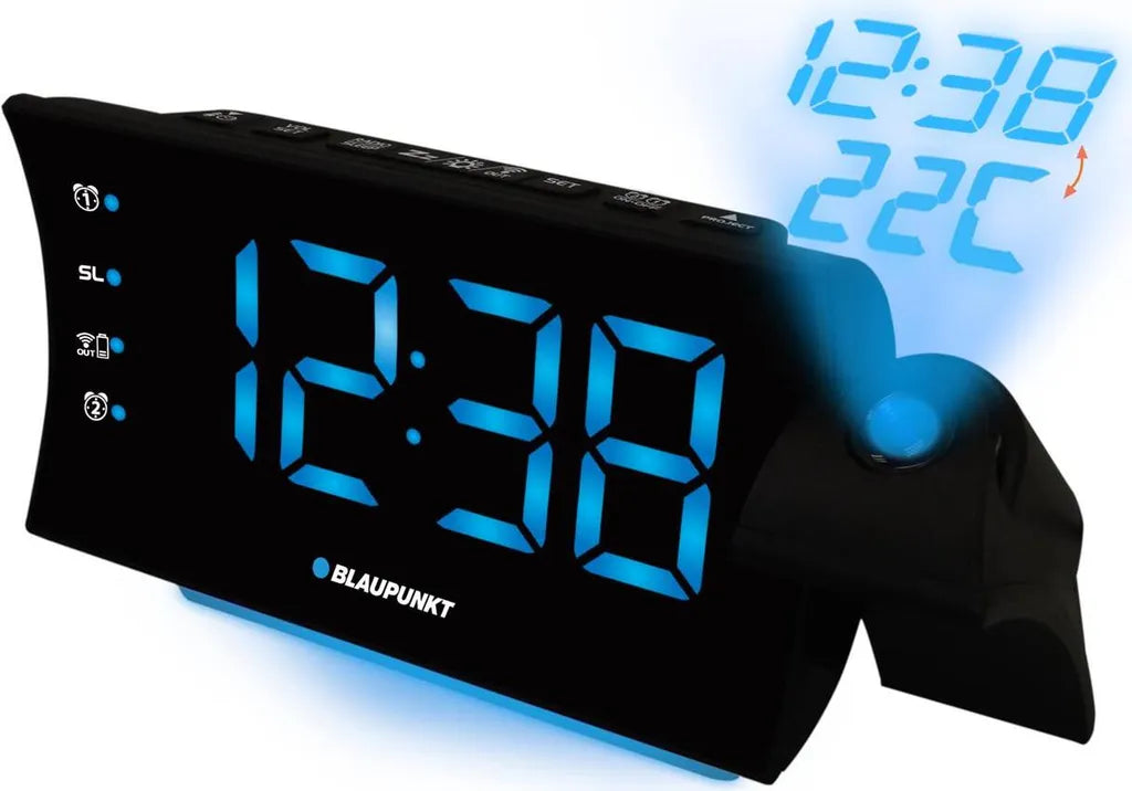  Blaupunkt CRP81USB - Digitaler Wecker - Schwarz - -20 - 50 °C - FM - Temperatur - Zeit - LED Blaupunkt