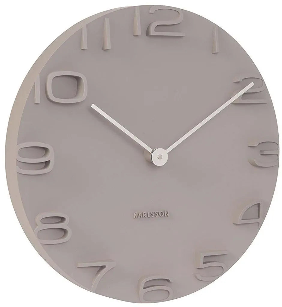  Karlsson Wanduhr On The Edge Grau