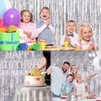  Freetoo Lametta, 5-Stück 2M Lametta Vorhänge, Funkeln Vorhang Dekoration (5-tlg)