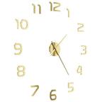  VidaXL 3D-Wanduhr Modernes Design 100 Cm XXL Golden