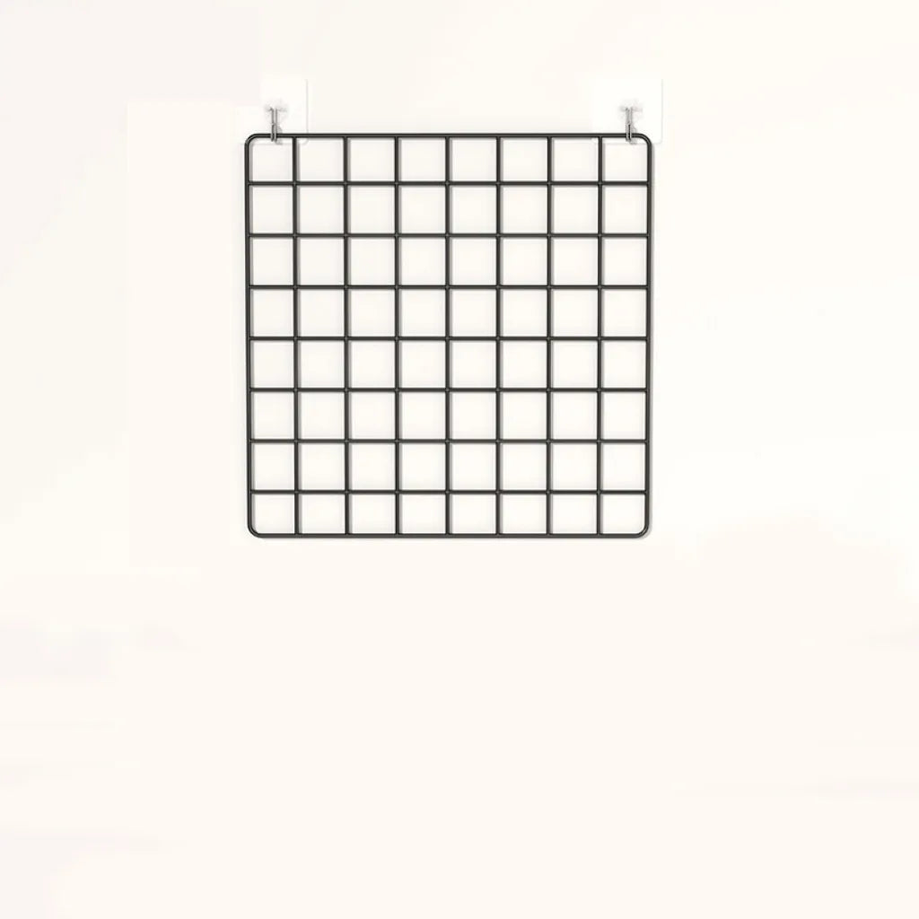  Gitter Pinnwand Metallgitter Deko Wand – Haftnotiztafel Gitter Deko Gitter Wand – Fotogitter Fotowand Metall – Wandgitter Schwarz – Zimmer DIY,Schwarz