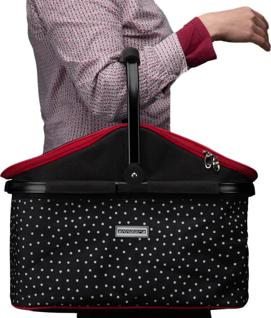  Kühlkorb 25 L Schwarz Rot Snövit - Schwarz Weiss