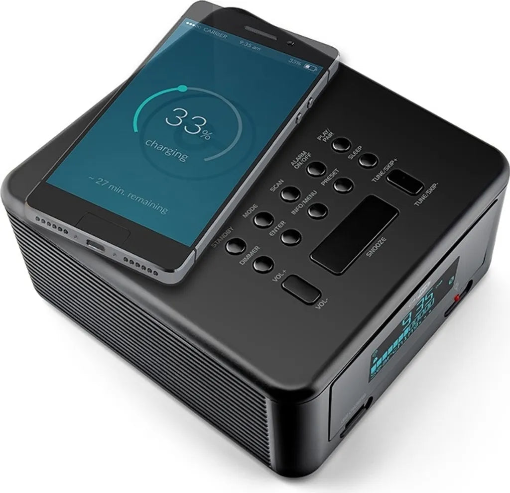  Caliber HCG010QIDAB-BT - Uhrenradio Mit Bluetooth Und DAB+-Empfang - Schwarz
