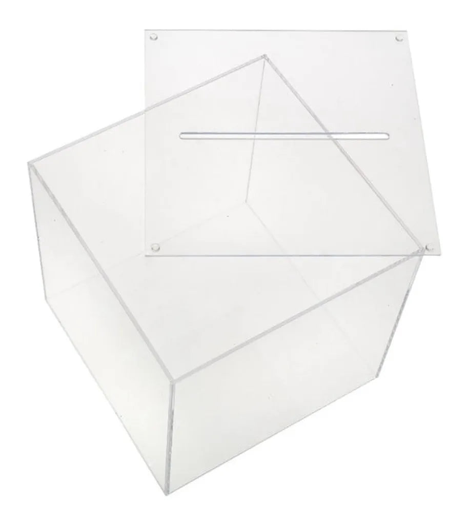  Losbox Aus Acryl Mit Abnehmbarem Deckel 25 X 25 X 25 Cm