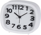  1 X Alarm-Wecker Analog, Quarz Größe: 12 X 4 X 10 Cm Weiß Oder Schwarz