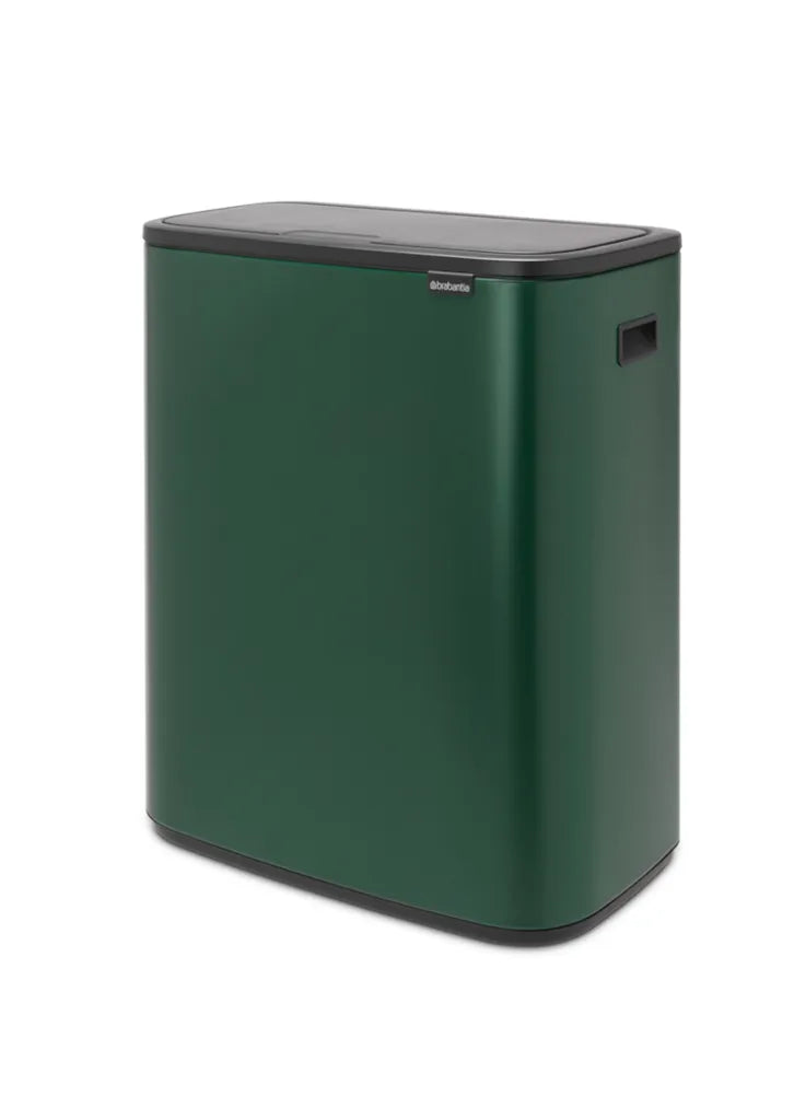  MÜLLTRENNER 2 X 30 L Müllsortierer Abfalleimer Müllsammler Dunkelgrün BRABANTIA