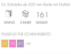  Hailo Mülleimer Küche, Einbau Ab 45 Cm Schrank, 2-fach Mülltrennung