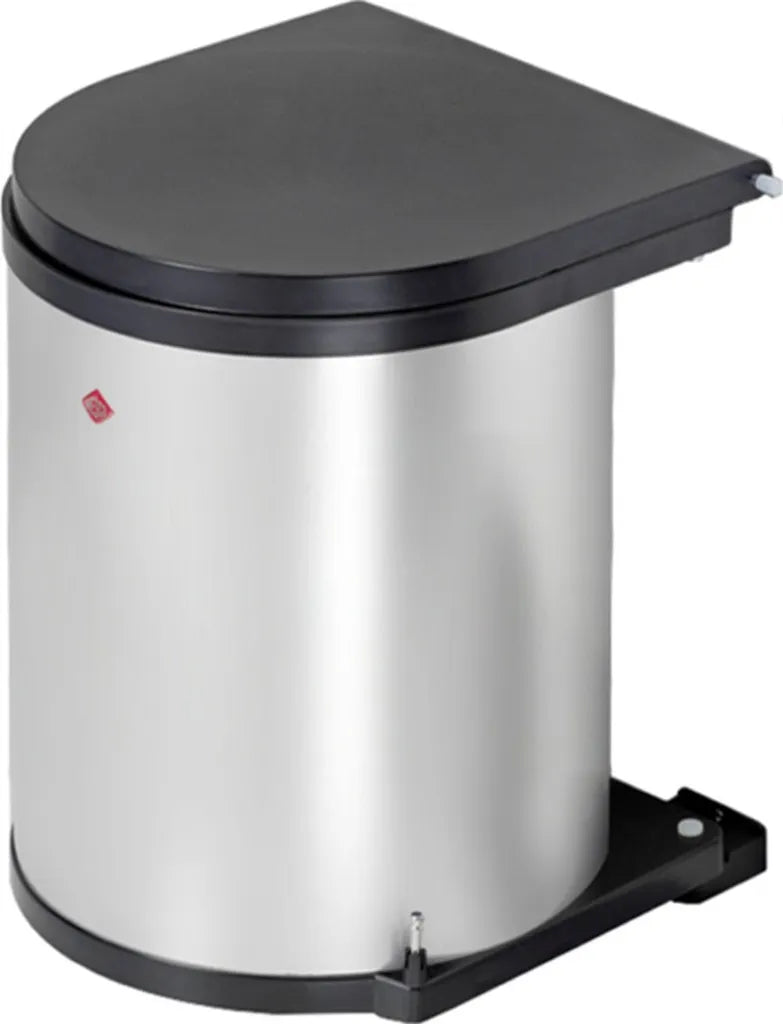  Wesco Rondo Einbaumülleimer - Rund, Silber, Fassungsvermögen 15 Liter