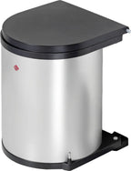  Wesco Rondo Einbaumülleimer - Rund, Silber, Fassungsvermögen 15 Liter