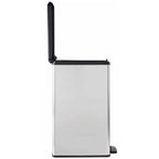  CURVER_DECO SLIM BIN Abfalleimer 40L Mit Fußpedal Silber Metallic_240640