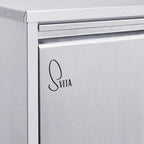 SVITA V3X15 Mülleimer 45 Liter 3x15L Standeimer Edelstahl Mülltrennung Silber Papierkorb Wand-Halterung Aufbewahrung