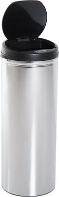  HOMCOM Edelstahl Automatik Sensor Mülleimer Abfalleimer IR Sensor Mit/ohne Inneneimer Rund 50 L