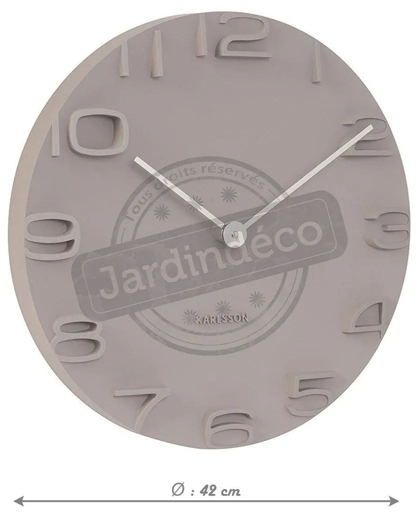  Karlsson Wanduhr On The Edge Grau