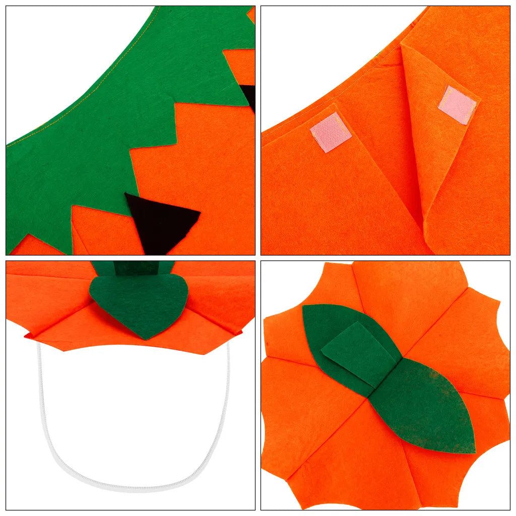  3 Stück Halloween Kürbis Kostüm Kinder Cosplay Party Kostüme Set Performance Kleidung (3-7 Jahren)