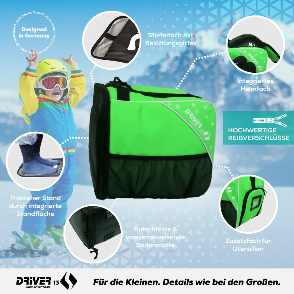  Driver13 ® Kinder Skistiefeltasche Pink