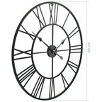  VidaXL Wanduhr Vintage Mit Quarzwerk Metall 80 Cm XXL