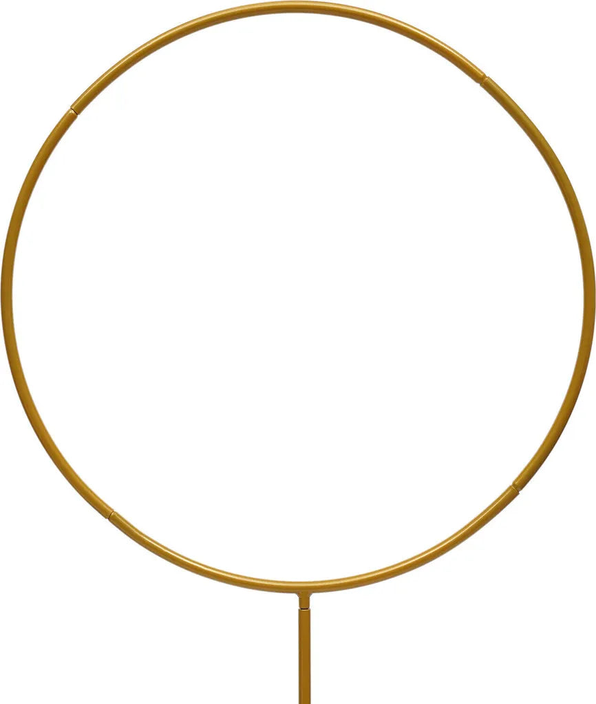  2 Stück 60cm Ballonständer Set 45-90cm Höhenverstellbar Metall Ballonhalter Säulenbogen Hochzeitsfeier Blumen Rahmen (gold) Für Party Hintergrund Dekoration