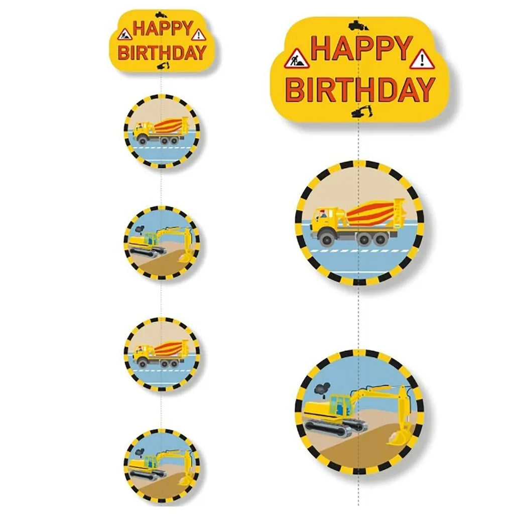 XXL Party-Set Kindergeburtstag Baustelle Bagger Für 6 Kinder, 98-tlg.