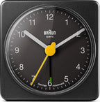  Braun BC02XB, Quarzwecker, Rechteck, Schwarz, Analog, Akku, AA