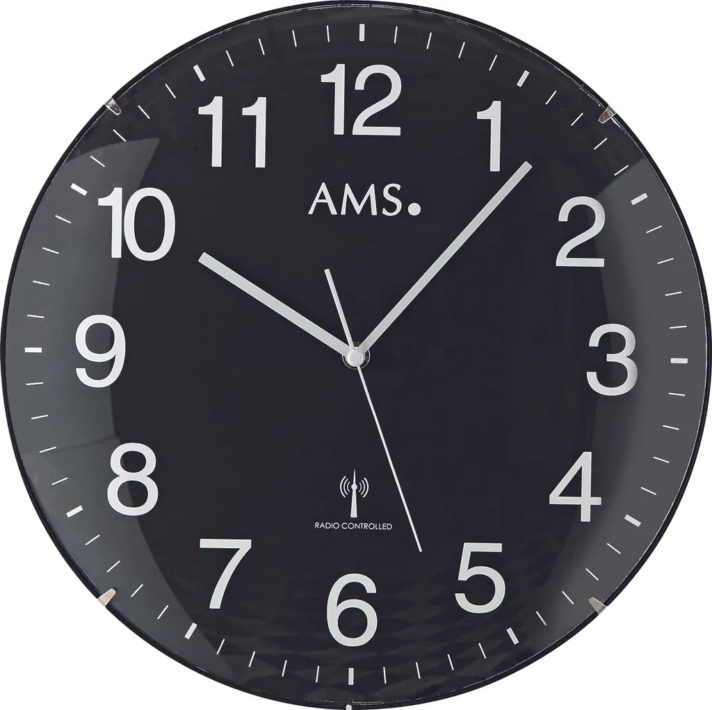  AMS Funk-Wanduhr, Funkwerk, D32x5cm, 5959