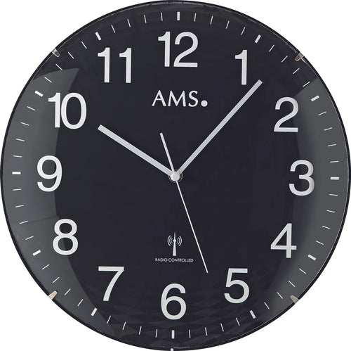  AMS Funk-Wanduhr, Funkwerk, D32x5cm, 5959