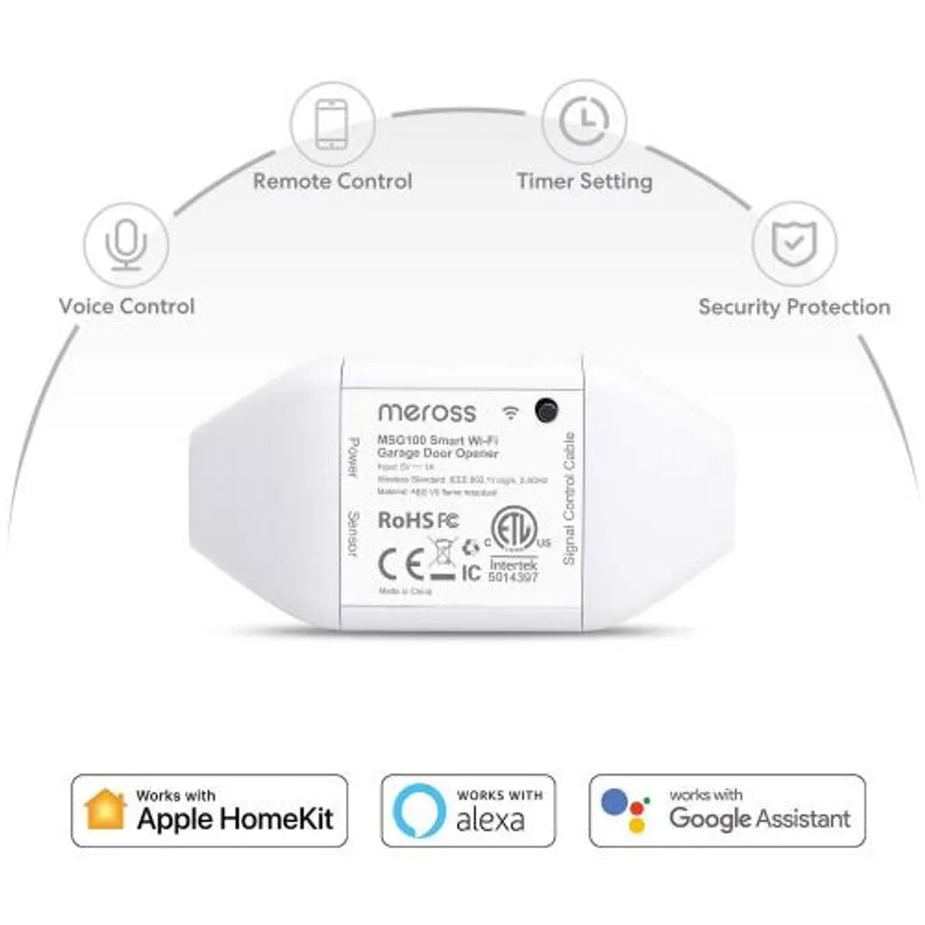  Meross Smart WLAN Garagentoröffner Funktioniert Mit Apple HomeKit, APP-Steuerung