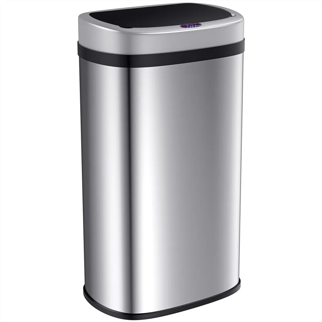  Deuba Sensor Mülleimer 58 L Wasserdicht Automatik Eckig Küche Abfalleimer Müllbehälter Edelstahl