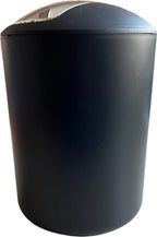  Kosmetikeimer 5 Liter, Kunststoff Schwarz, Mülleimer Mit Schwingdeckel Bad, Ø 19,5x30,5cm