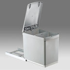 Wesco Basic-2 Abfalleimer 2 X 7,5L Vollauszug 30-er Küchenschrank Mülleimer 40637