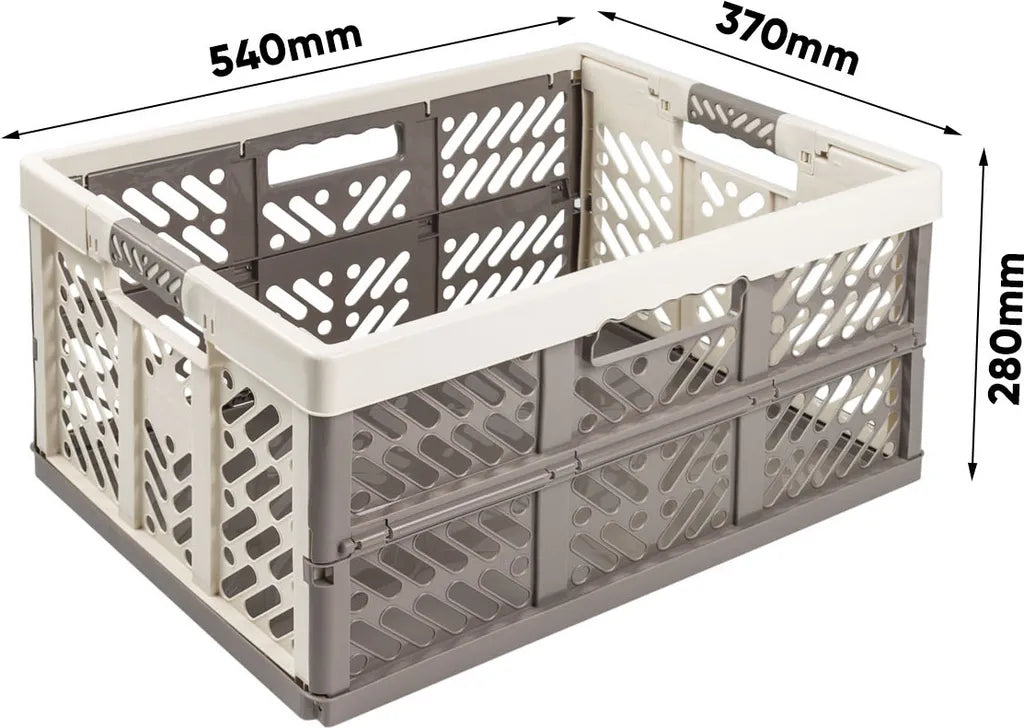  Keeeper Profi-Klappbox "ben", 45 Liter, PP, Creme / Taupe