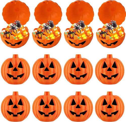  12 Stück Mini-Kürbis-Boxen, Mini-Halloween-Kürbis-Süßigkeits-Box, Mini-Kürbis-Halloween-Süßigkeits-Box Für Süßes Oder Saures, Halloween-Dekoration Für Kinder Und Party