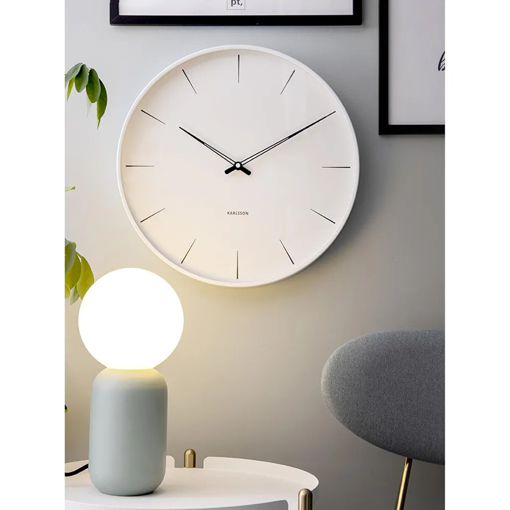  Karlsson - Wanduhr Lure - Weiß - Ø40cm