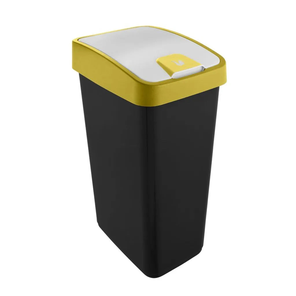  Keeeper Abfalleimer "magne" 45 Liter Graphite / Gelb