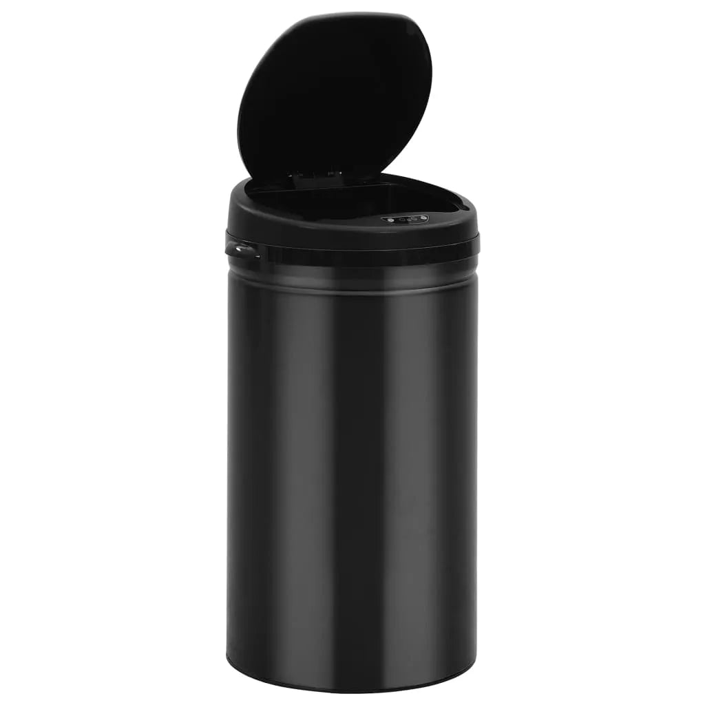  VidaXL Automatischer Sensor-Mülleimer 50 L Kohlenstoffstahl Schwarz
