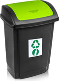 Abfallbehälter 25l Swing Grün Mülltrenner Mülleimer Swing 25L Schwarz/grün Recycling