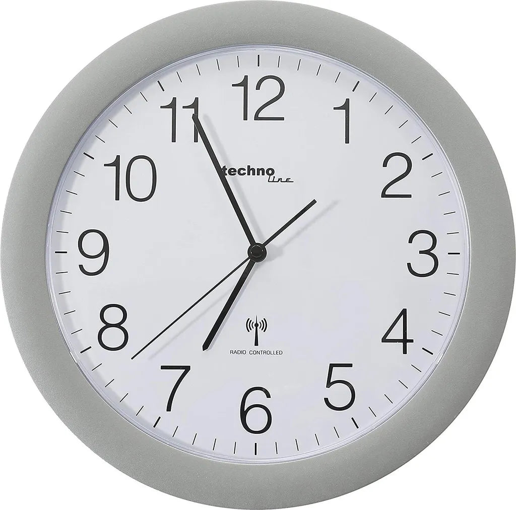  Technoline Wanduhr WT 8000 Silber Analog