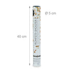  Relaxdays 5 X Party Popper 40 Cm Gold