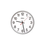  Peweta Wanduhr Kunststoff, Funk, Zifferblatt Arabische Zahlen, Weiß